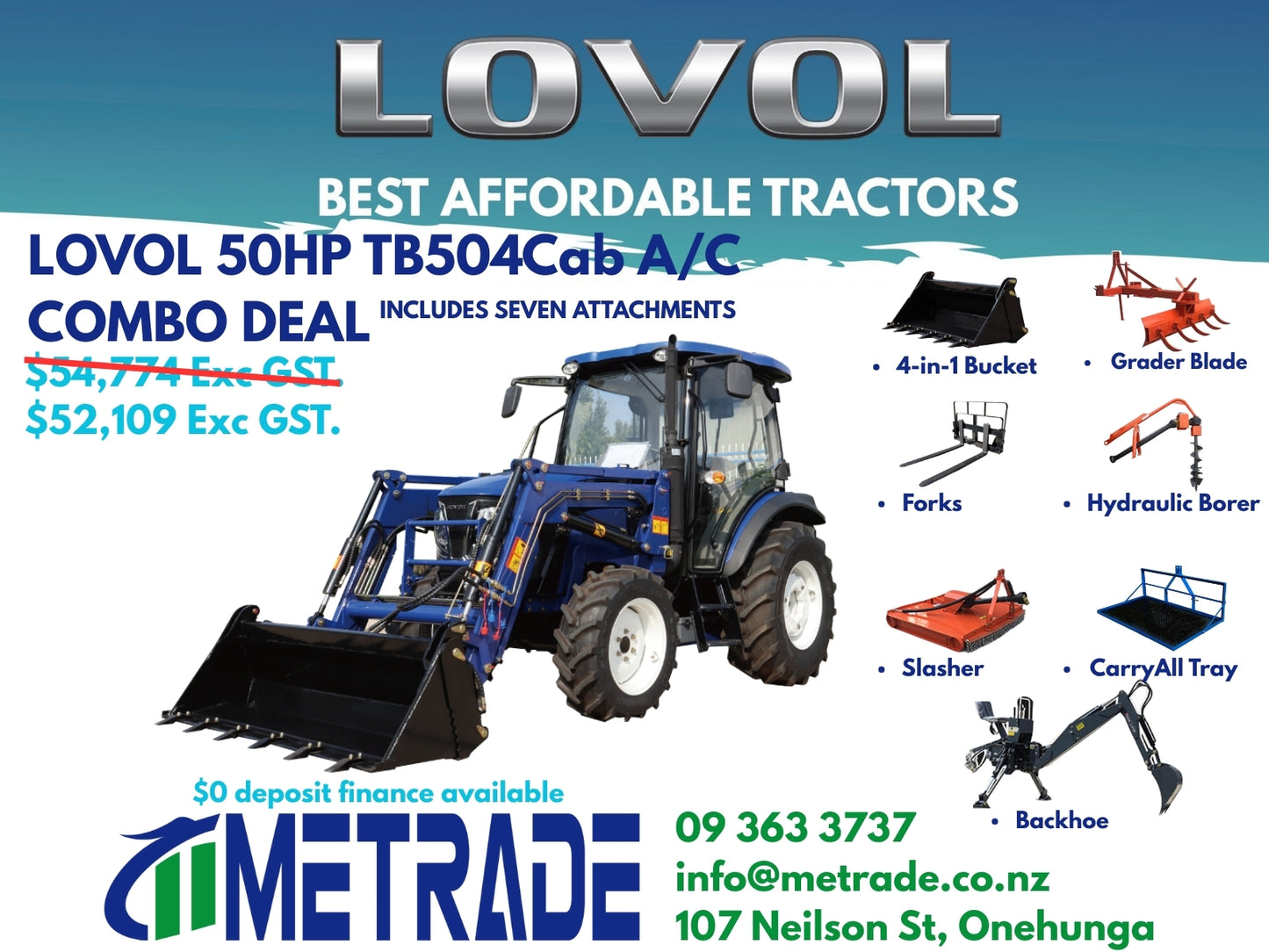 LOVOL TB504C COMBO DEAL Package
