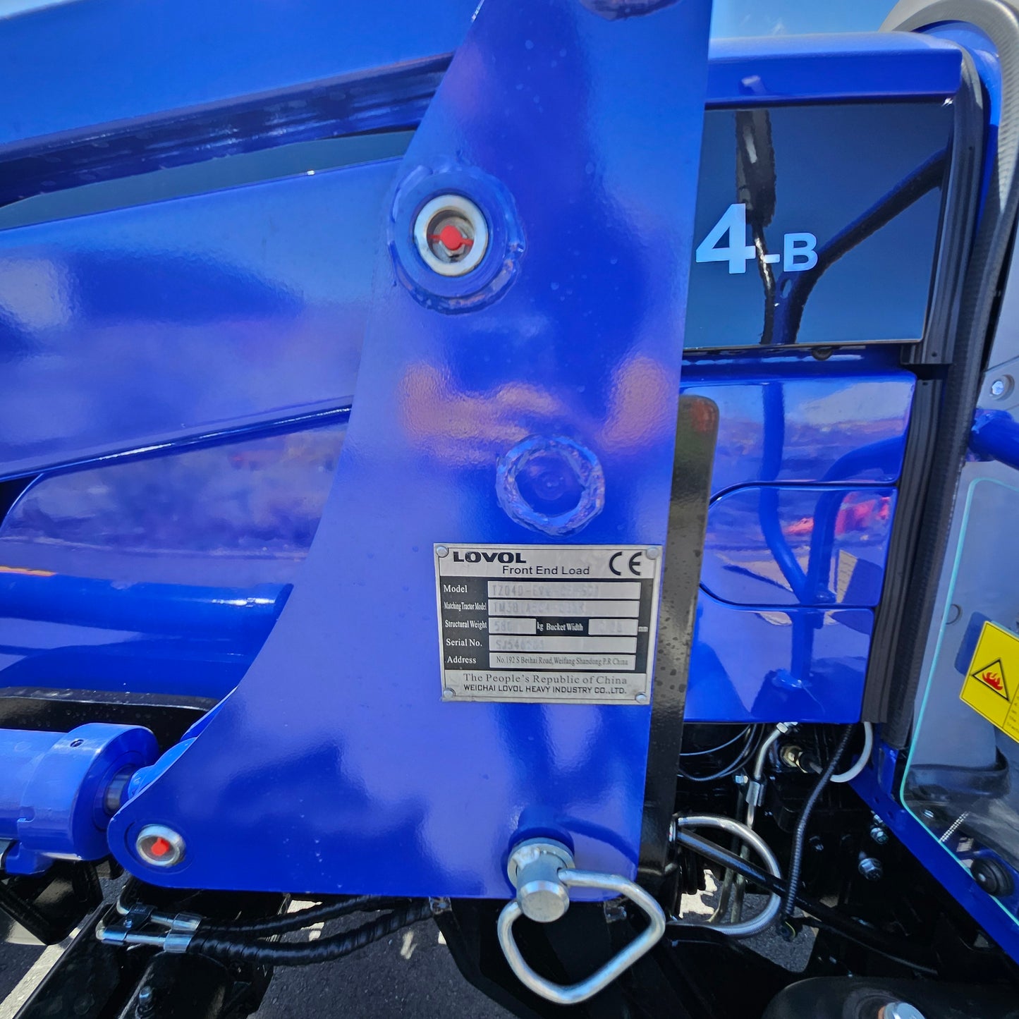 **IN TRANSIT**LOVOL 50HP TB504ROPS (with Canopy) heavy duty Tractor**IN TRANSIT**