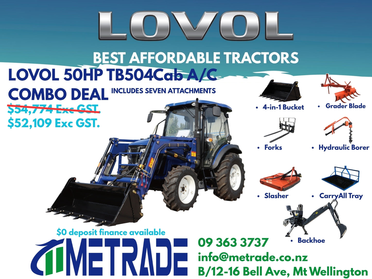 LOVOL TB504C COMBO DEAL Package