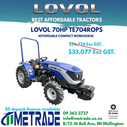 LOVOL 70HP TE704 Compact Orchard Tractor